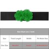 INSPIRE CHIC Women's Elastic Wide Double-Flower Stretch Corset Waist Belt 1 Pc - 4 of 4