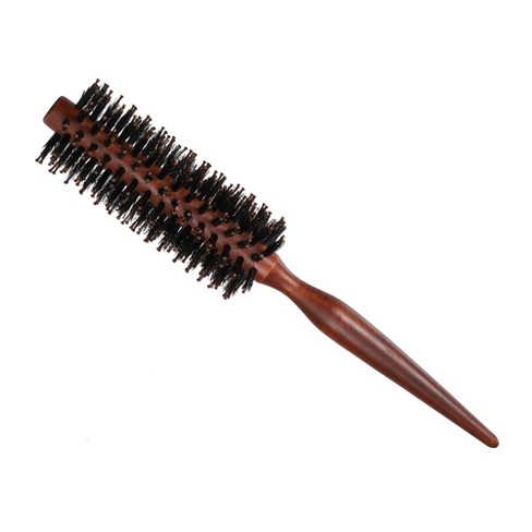 Unique Bargains Hair Brush Round Brush Hairstyle Wavy Styling Tool Brush Wood Brown - image 1 of 4