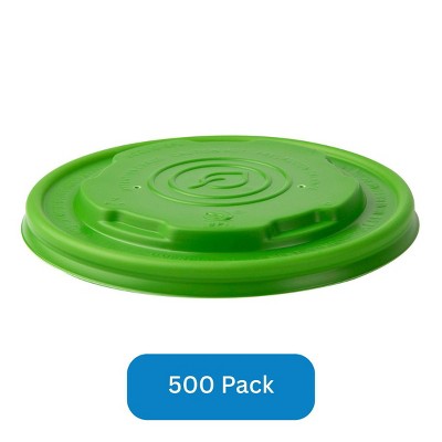 Eco-Products Lid for 12-32 oz EcoLid for Paper Food Containers Green PLA Eco-Products - Case of 500