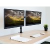 Mount-It! Low Profile Dual Monitor Mount | Double Monitor Desk Stand Arm | Fits 2 Computer Screens 17 - 27 Inch | C-Clamp and Grommet Bases - 2 of 4