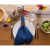Design Imports  French Blue Middle Stripe Burlap Table Runner 14X72 - 3 of 3