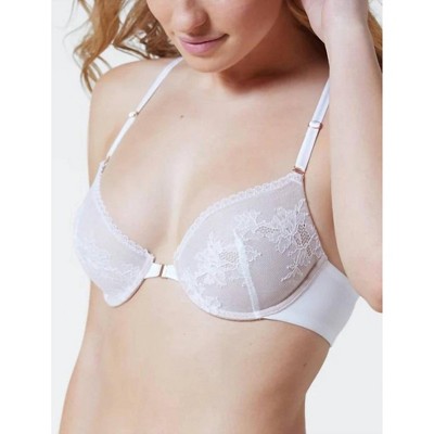 Women's STRAIGHT LACED FRONT CLOSE T-SHIRT BRA - Skarlett Blue