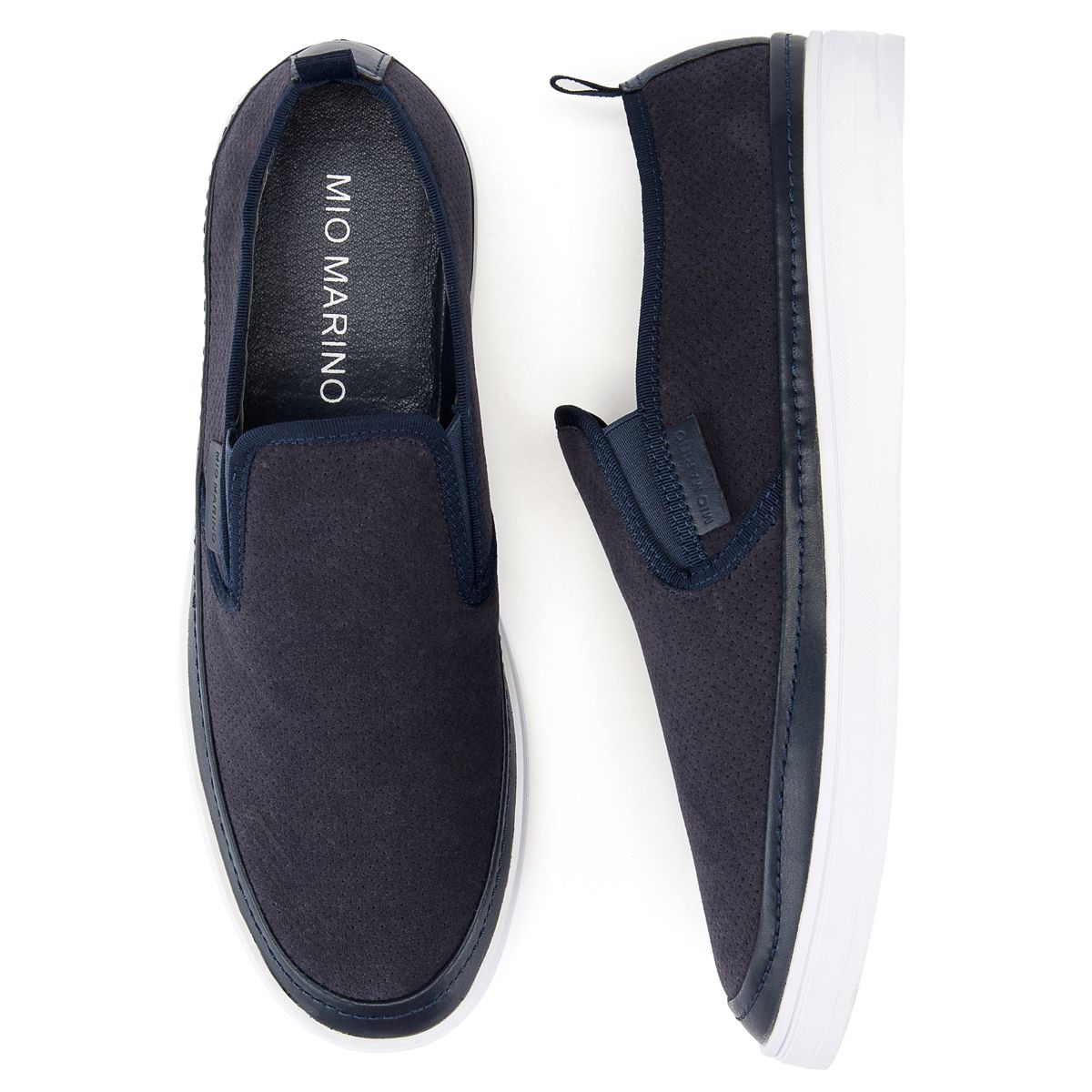 Mio Marino - Men's Suede Slip-On Fashion Sneaker - thumbnail 9