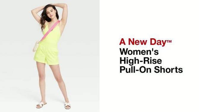 Women's High-Rise Pull-On Shorts - A New Day™, 2 of 11, play video