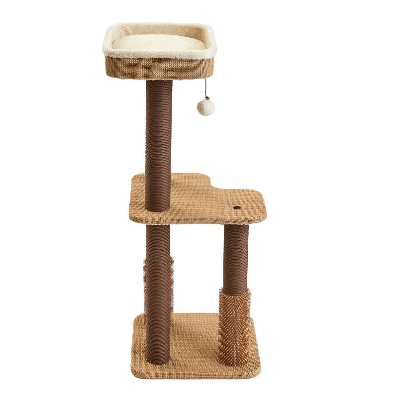 Two by Two Lansing - Beige Scratching Post Cat Furniture - 39.6 in. Tall, 5 of 16