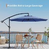10FT Patio Umbrella,Cantilever Umbrella with Easy Lift & Tilt Adjustment,8 Ribs Sun umbrella for Backyard - 3 of 4