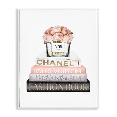 Stupell Industries Pink Fashion Book Stack, 16" x 20"