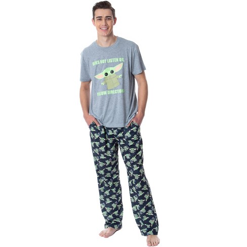Intimo Teenage Mutant Ninja Turtles Mens' Ninja Diet Sleep Pajama Set (Medium) Green