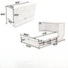 NicBex Queen Size Murphy Bed 78.25" Wooden Frame Morden Hideaway Wall Bed with Top Shelf and 1 Spacious Drawer for Apartment - 2 of 4