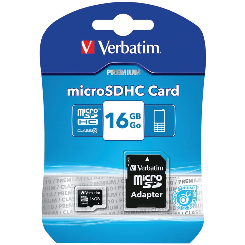 Verbatim® Classs 10 microSDHC™ Card with Adapter, 3 of 6