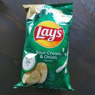 Lay's Sour Cream & Onion Flavored Potato Chips - 12.50oz : Target