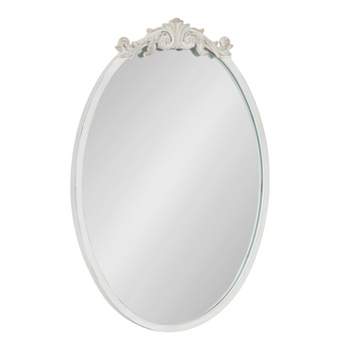 18"x24" Arendahl Glam Ornate Mirror White - Kate & Laurel All Things Decor