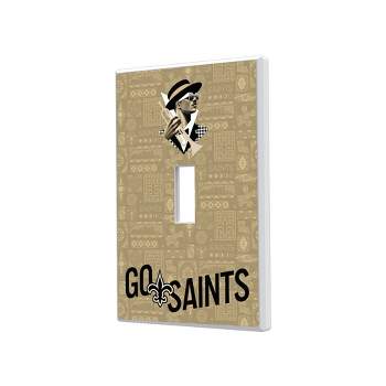 Keyscaper New Orleans Saints 2024 Illustrated Limited Edition Hidden-Screw Light Switch Plate