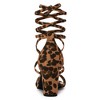Allegra K Women's Back to College Open Toe Lace Up Chunky High Heels Strappy Sandals - 3 of 4
