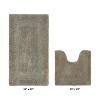 Lux Premium 100% Cotton Tufted Solid Reversible 2 PC Bath Rug Set – Ultra-Soft, Water-Absorbent, Durable, Machine Washable Bathroom Rug - 2 of 4