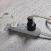 Globe Electric 12' 3 Outlet Extension Cord Gray: Indoor 12 ft Electrical Cord, 16 AWG, ETL Listed, 13 Amps - 3 of 3