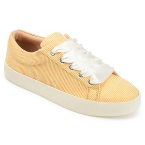 Journee Collection Womens Kinsley Round Toe Lace Up Sneakers - 1 of 4
