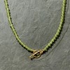 Ross-Simons 3.5-4mm Peridot Bead Charm-Compatible Toggle Necklace in 18kt Gold Over Sterling - 4 of 4