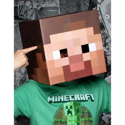 Jinx 216911 Minecraft Steve Head Masque adulte Brown One-Size 