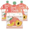 Big Dot of Happiness Sweet as a Peach - Treat Box Party Favors - Fruit Themed Baby Shower or Birthday Party Goodie Gable Boxes - Set of 12 - 2 of 4