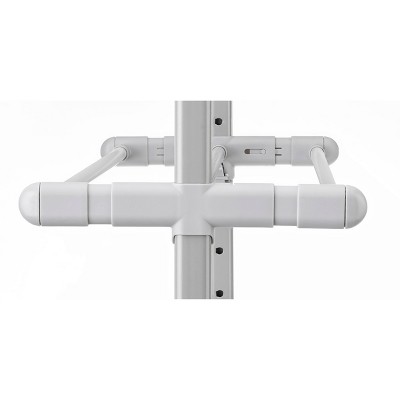 Whitmor Gray 4-Tier Adjustable Metal and Plastic Shoe Rack