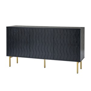 Lewis 60"Wide 3 Door Sideboard With Adjustable Shelf | ARTFUL LIVING DESIGN - 1 of 4