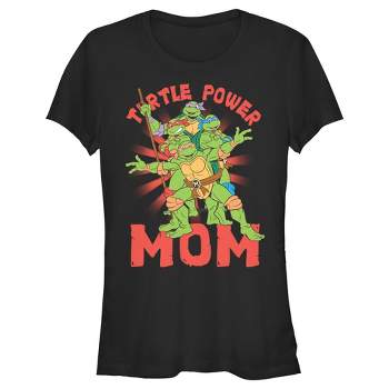 Juniors Womens Teenage Mutant Ninja Turtles Turtle Power Mom  T-Shirt -  -