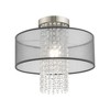 Livex Lighting Bella Vista 4 - Light Flush Mount in  Brushed Nickel - 3 of 4