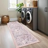 Acekool Modern Floral Area Rug Washable Non-Slip Foldable Soft Faux Wool for Living Room Bedroom Kitchen - 4 of 4