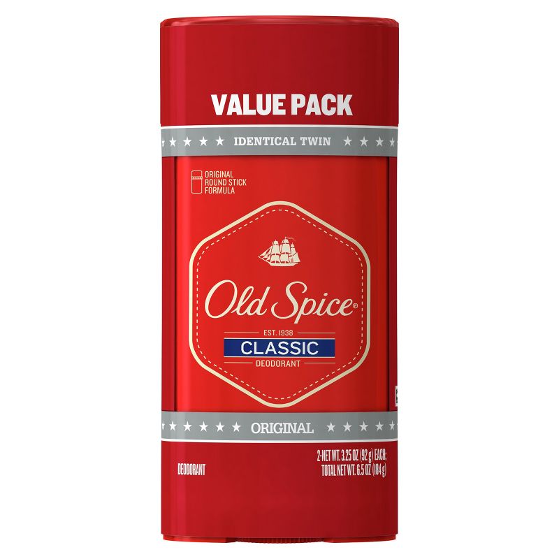 Old Spice Classic Original Scent Deodorant for Men - 3.25oz/2pk, 1 of 8