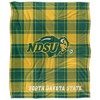 North Dakota State University Campus Plaid Spirit Silky Touch Super Soft Throw Blanket 50x60 - 2 of 4