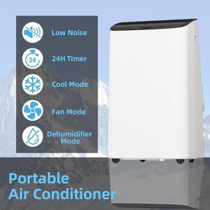 Acekool 14000 BTU Portable Air Conditioner, 3-in-1 Quiet AC with Dehumidifier & Fan, Remote, Window Kit, Cools Up to 750 Sq.Ft - 1 of 4