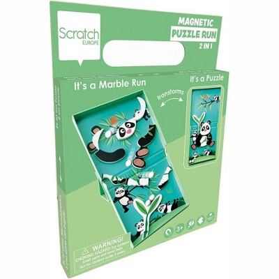 Scratch Europe Magnetic Puzzle Run, 2-in-1, Dino, Age 3+, 8" x 6.25"