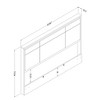 HomeStock Headboard, Queen 60-Inch, Gray Maple - 3 of 4