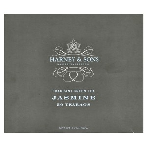Harney & Sons Fragrant Green Tea, Jasmine, 50 Teabags, 3.17 oz (90 g) - 1 of 3