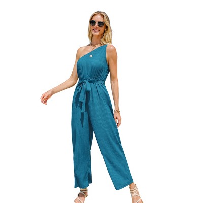 Women's Chic One-Shoulder Jumpsuit for Effortless Beach Glamour - Cupshe
