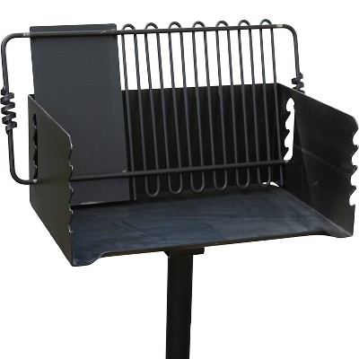 Heavy Duty Black Steel Outdoor Charcoal BBQ Grill