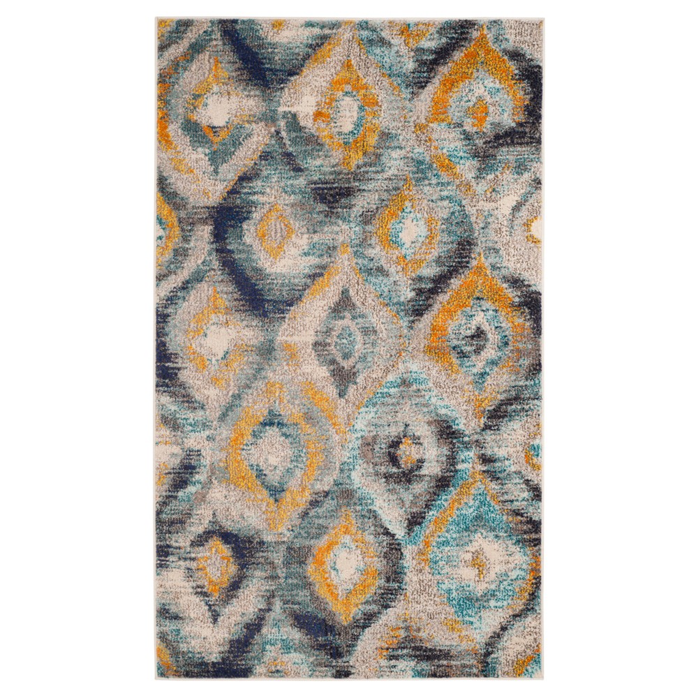 Monaco Rug - Blue/Multi - (4'x5'7in) - Safavieh
