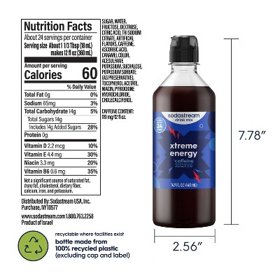 SodaStream Classics 4pk 14.9 fl oz Energy Drink Mix