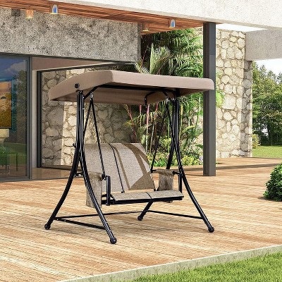 PURPLE LEAF Outdoor Swing Chair Patio Porch Swing