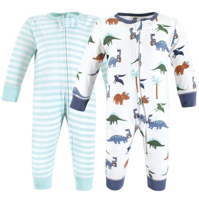 Image of Hudson Baby Cotton Sleep and Play, Beach Dino, 3-6 Months