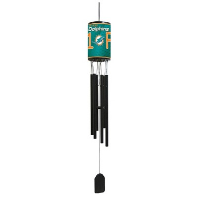NFL Wind Chime, #1 Fan with Team Logo - Miami Dolphins