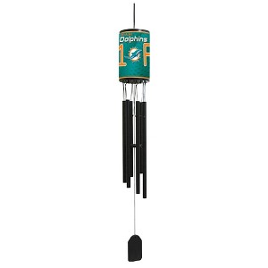 NFL Wind Chime, #1 Fan with Team Logo - Miami Dolphins - 1 of 2