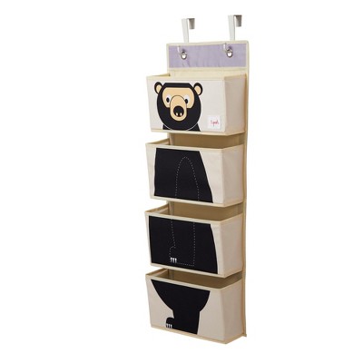 3 Sprouts Nursery Hanging Over the Door Organizer - Bear