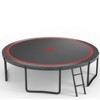 HFYee 8/12/14FT Starter Trampoline Kit Soft Basketball Board & Inflator for Ages 4+ Blue Safety Net - 3 of 4