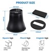 Aoibox Heavy Duty 6 Inch Round Furniture Risers for Bed Desk Table Sofa Couch Non-Slip Lifts Supports 6000 Lbs 8 Pack Black - 2 of 4