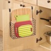 Mdesign Metal Wire Kitchen Bakeware Over Door Organizer Basket, Bronze ...