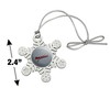 Nicholls State University Secondary Metal Snowflake Christmas Tree Holiday Ornament - 3 of 3