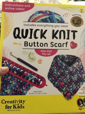 Creativity for Kids Learn to Knit Pocket Scarf Kit