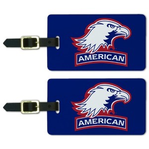American University Secondary Logo Luggage ID Tags Suitcase CarryOn Cards  Set of 2 - 1 of 4